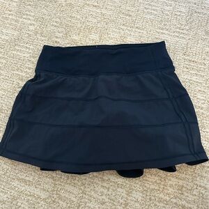 navy lululemon pace rival tennis skirt